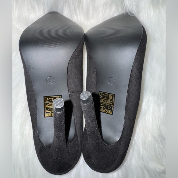 Boohoo Classic Black Pointed Heels Size 9 - Picture 7 of 9